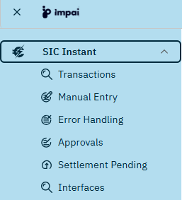 SIC Instant menu